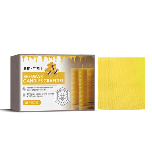 Feuilles de cire d'abeille, 10 pièces, fabrication de bougies, Kits de bricolage artisanaux