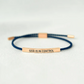 Pineapple Rope Bracelet Stainless Steel Engraved Single Rope Adjustable